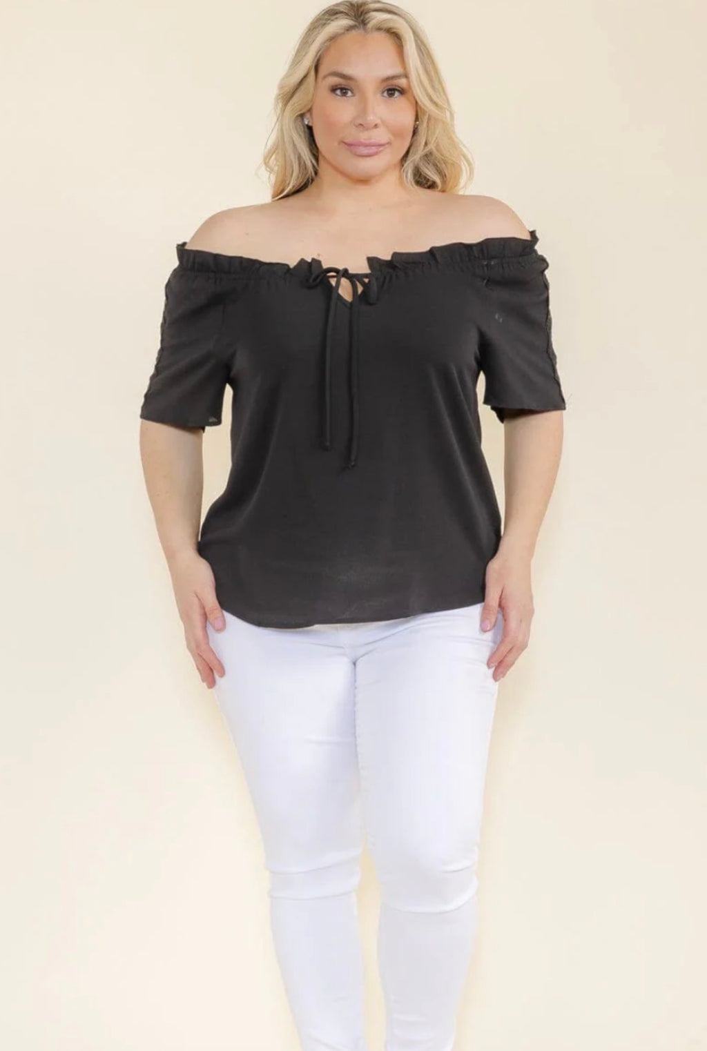 Black Off Shoulder Top
