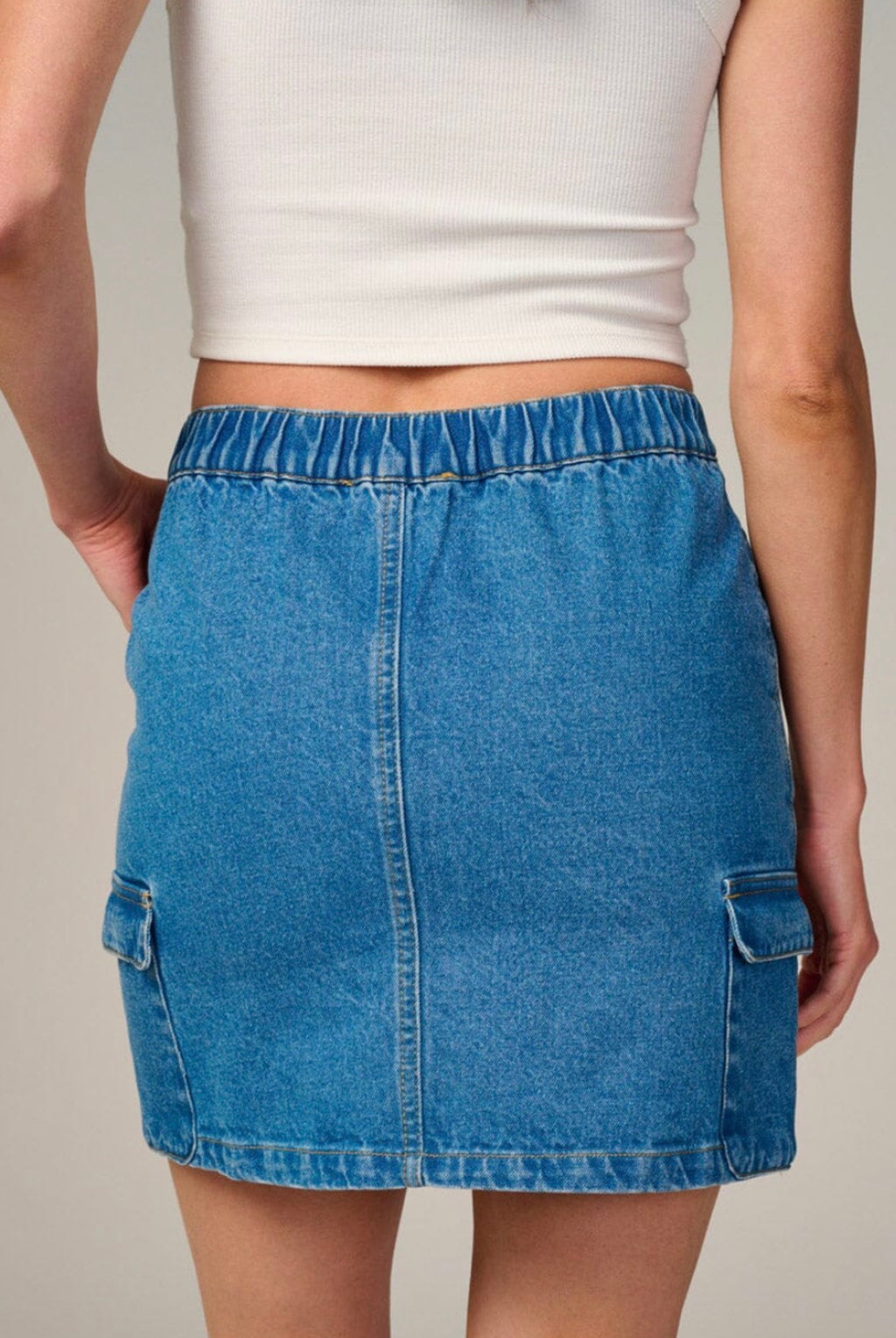 Cargo Jean Skirt