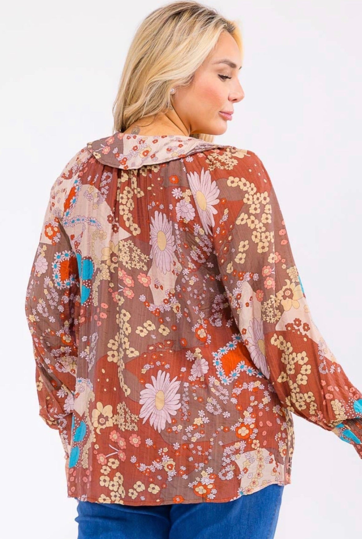 Peasant Long-sleeve Top