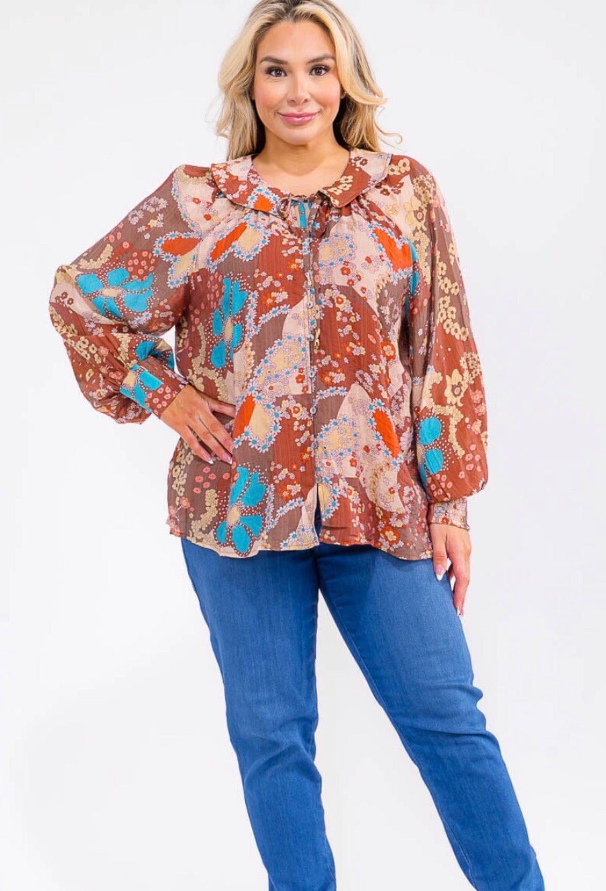 Peasant Long-sleeve Top