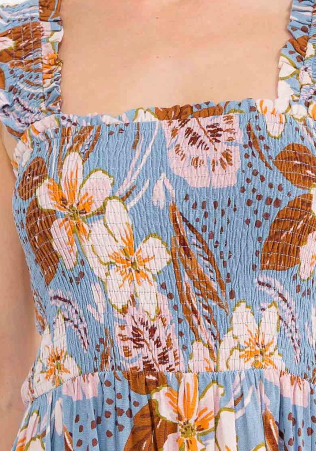 Floral Blue Dress