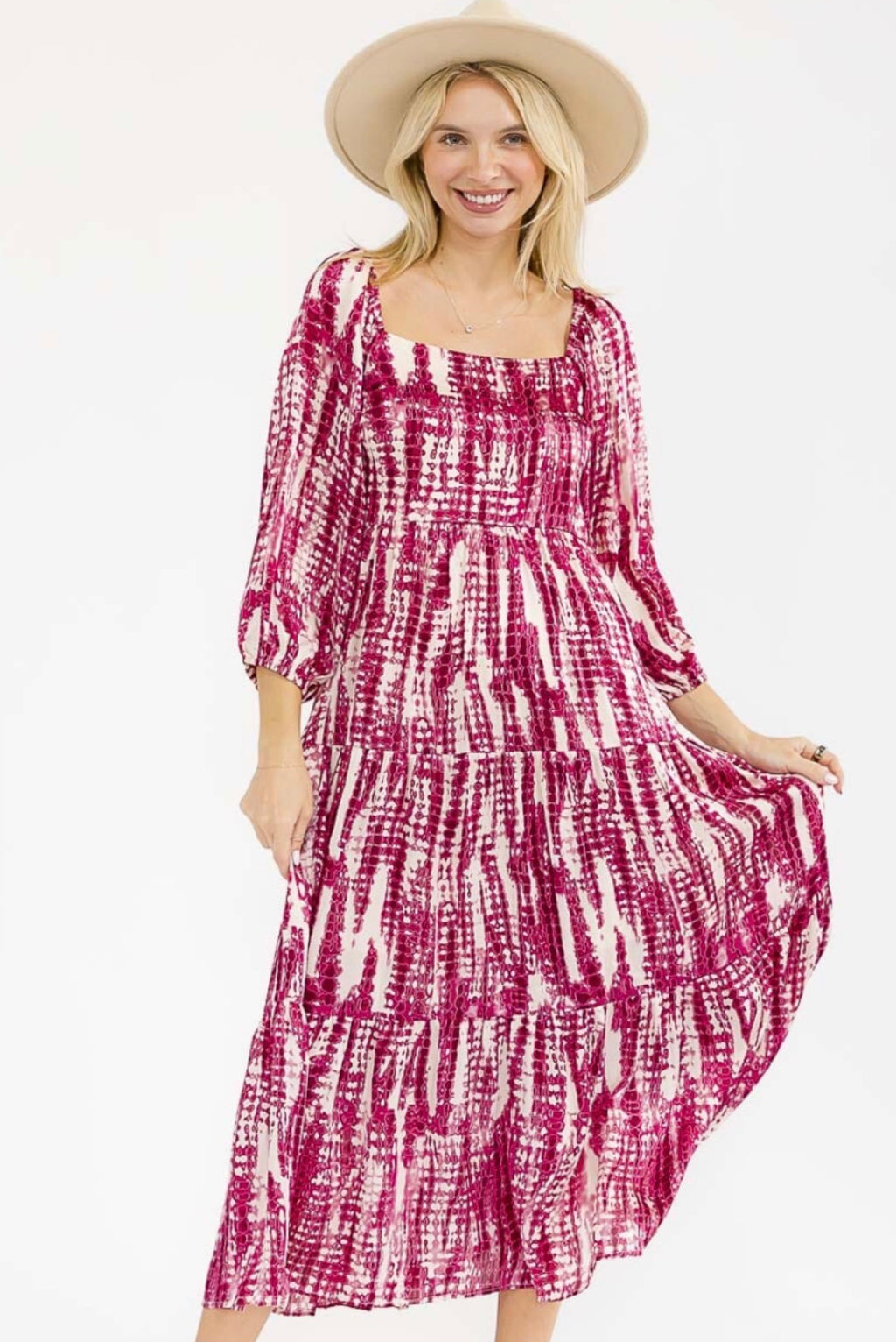 Pink Boho Dress