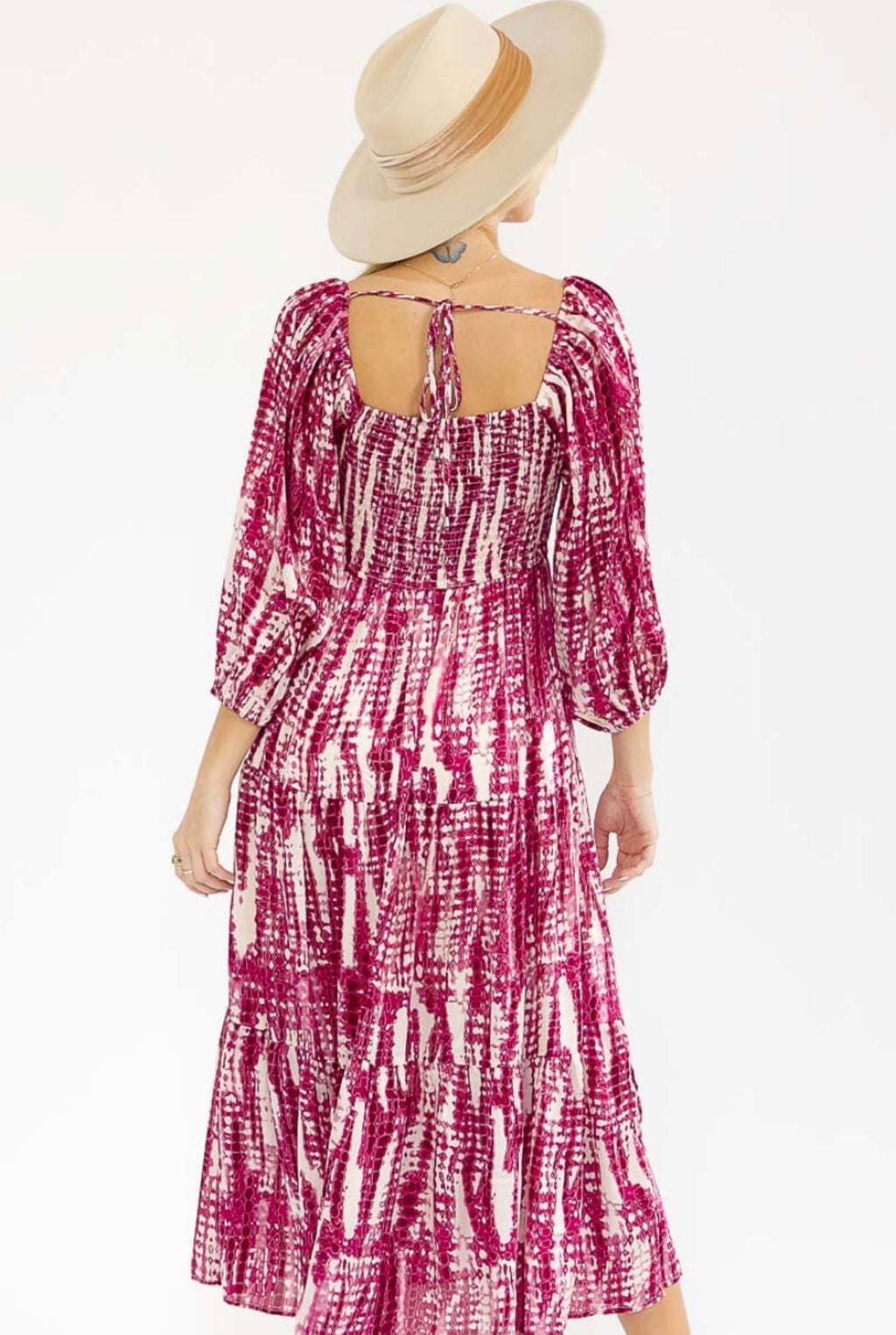 Pink Boho Dress