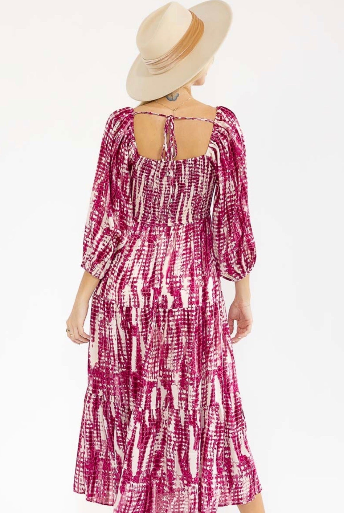 Pink Boho Dress