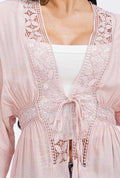 Lace Pink Wrap Around